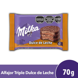 Alfajor Milka Triple Dulce de Leche 70 GR