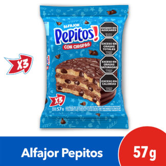 Alfajor Pepitos X3 57 GR