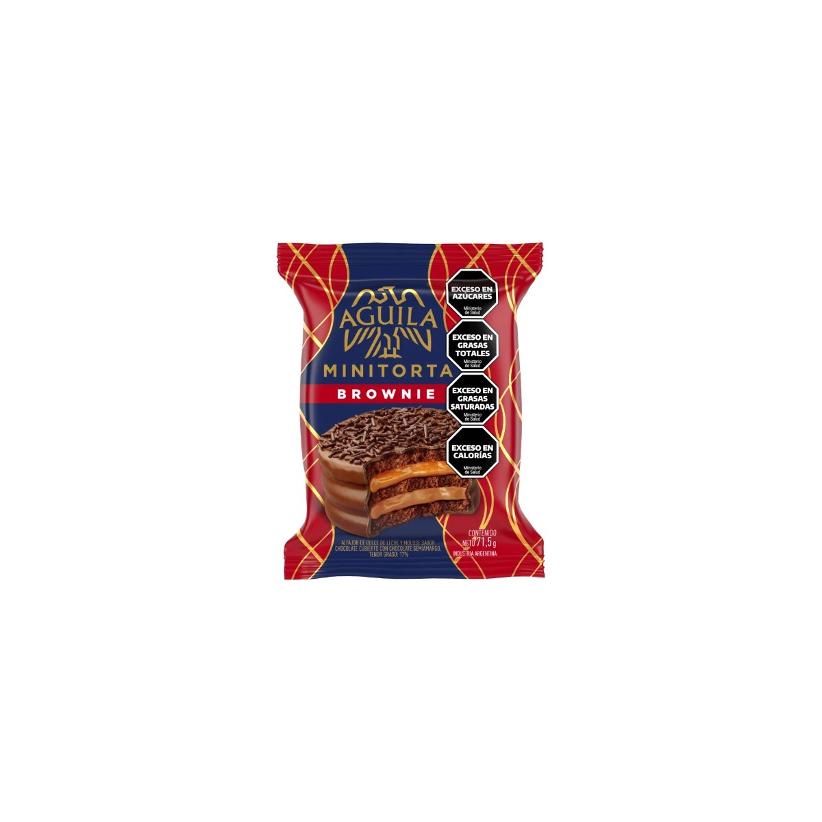 Alfajor Aguila Minitorta Brownie Triple (71,5g)