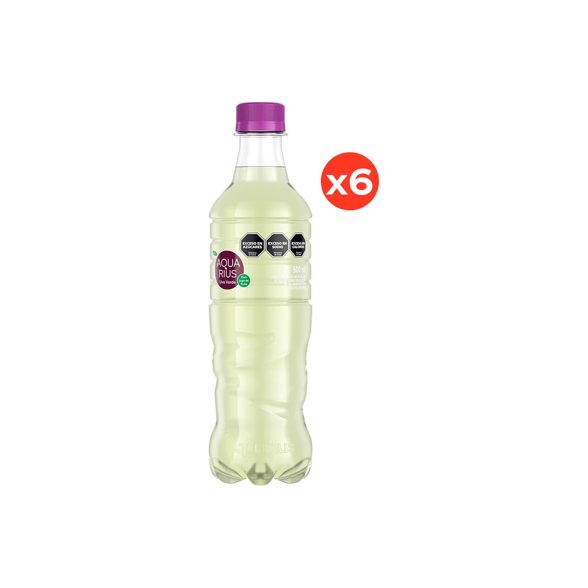 Aquarius Uva 500ml x6