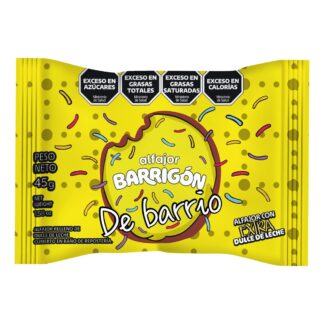 Alfajor Barrigon de Chocolate 45 GR
