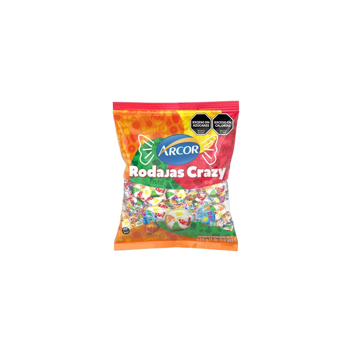 Caramelos Arcor Rodajas Crazy (465g)