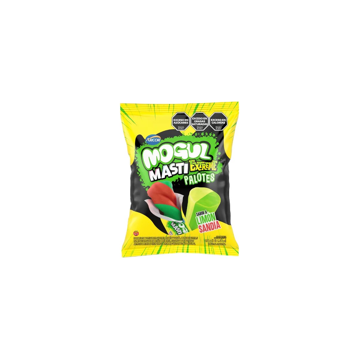 Caramelos Masticables Mogul Palotes Extreme sabor Limón y Sandía (496g)
