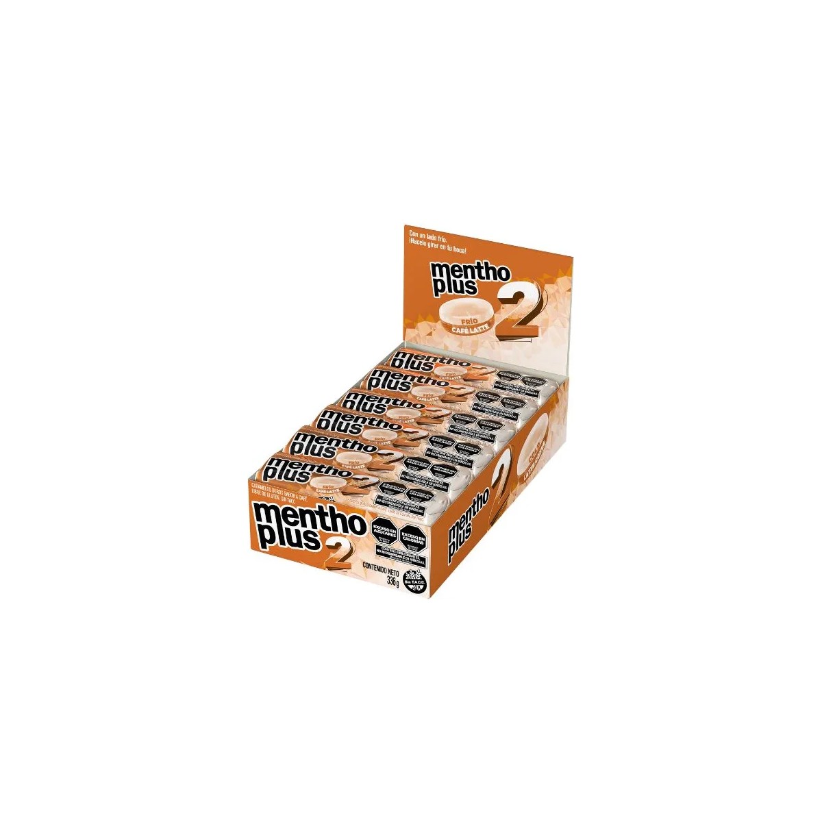 Caramelos Menthoplus 2 sabor Frío y Café Latte (28g)