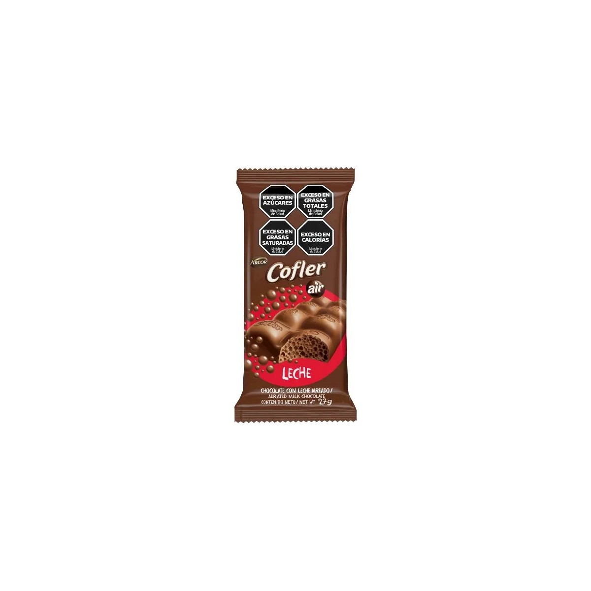 Chocolate Cofler Aireado Leche (27g)