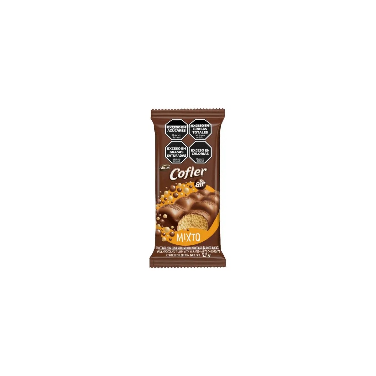 Chocolate Cofler Aireado Mixto (27g)