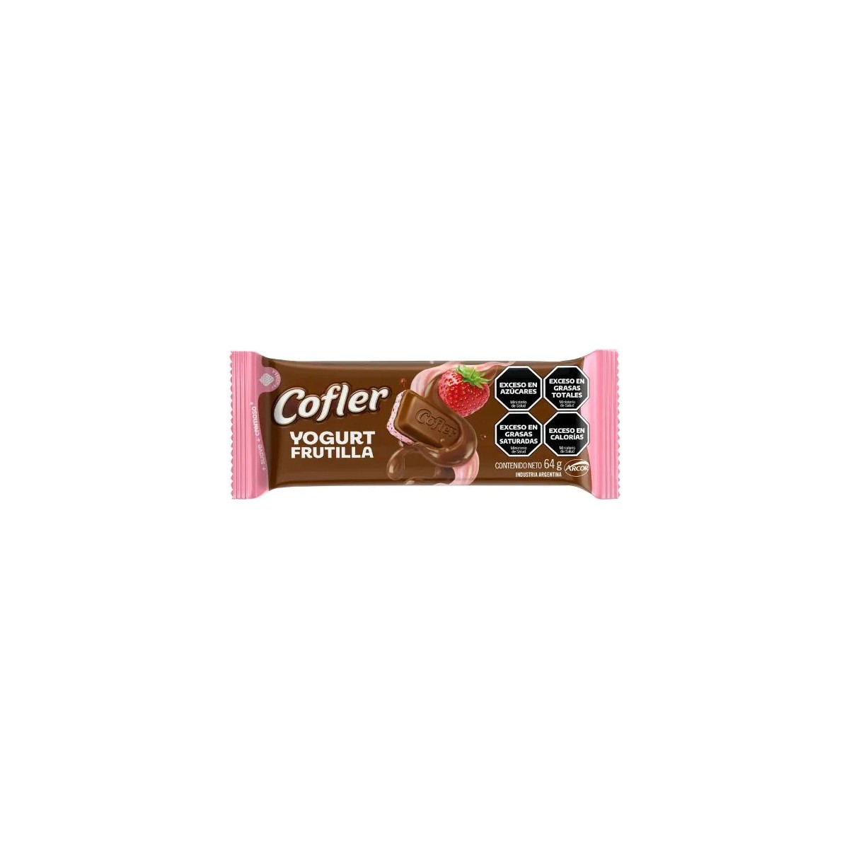 Chocolate Cofler relleno con Yogurt Frutilla (64g)