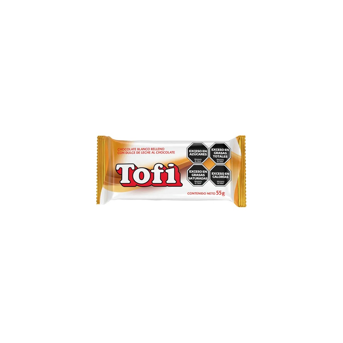 Chocolate Tofi Blanco relleno con Dulce de Leche (55g)