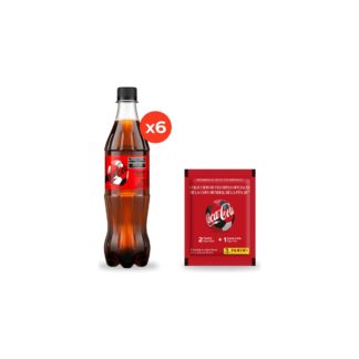 Coca Cola Zero 500ml x6 + Figuritas Panini