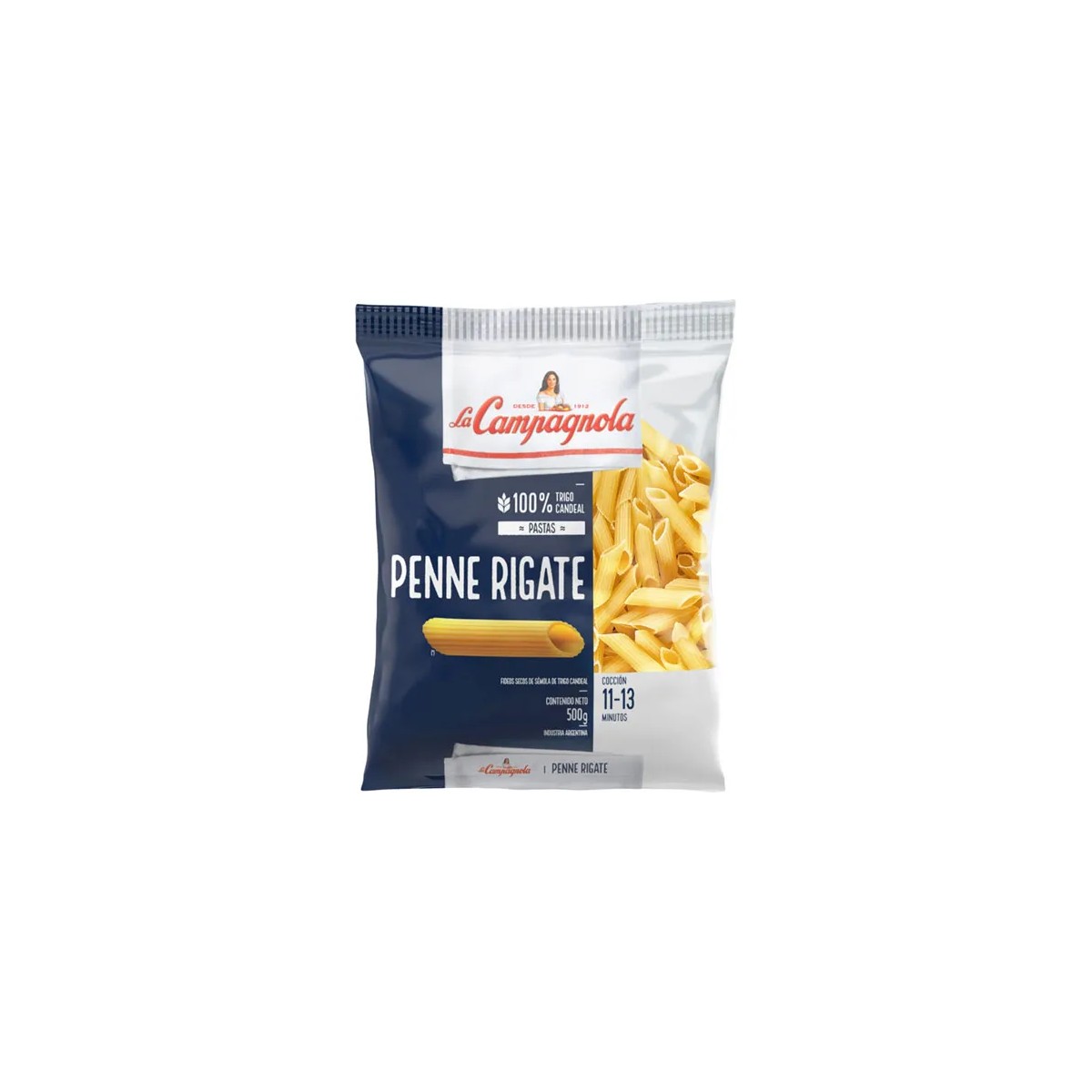 Fideos Penne Rigate La Campagnola (500g)