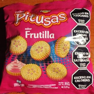 Galletas Mini Pitusas Rellenas Frutilla 160 GR