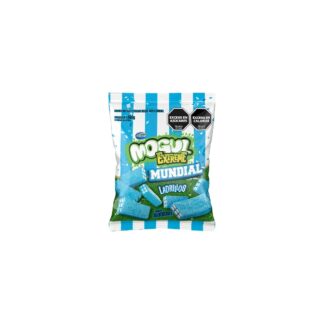 Gomitas Mogul Extreme Ladrillos Mundial sabor Blueberry (500g)