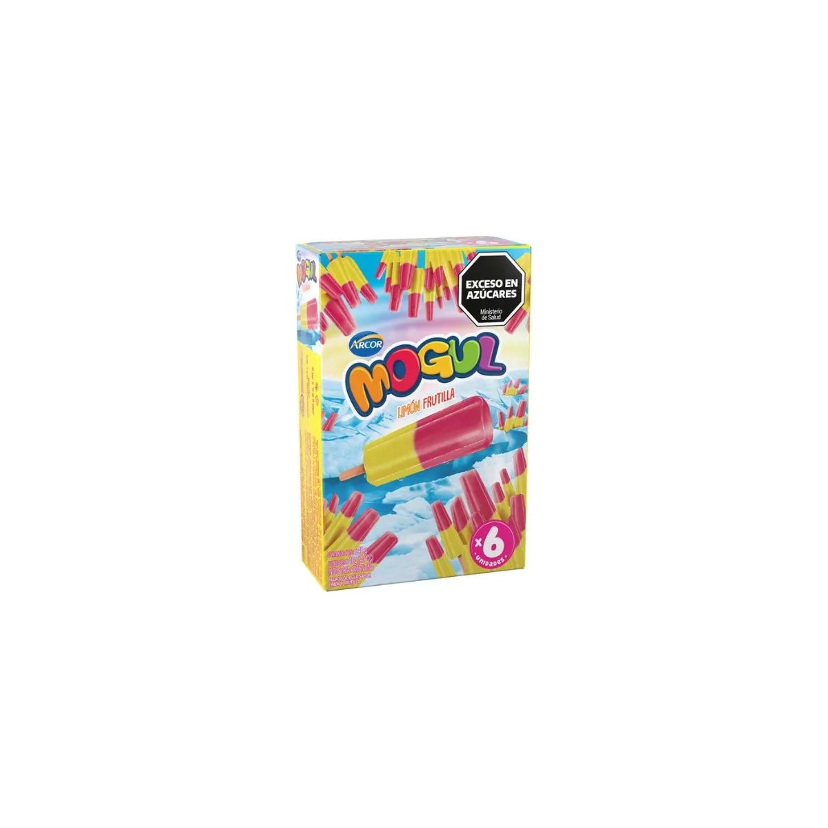 Helado Mogul Limón y Frutilla (Pack 6un x 40g)