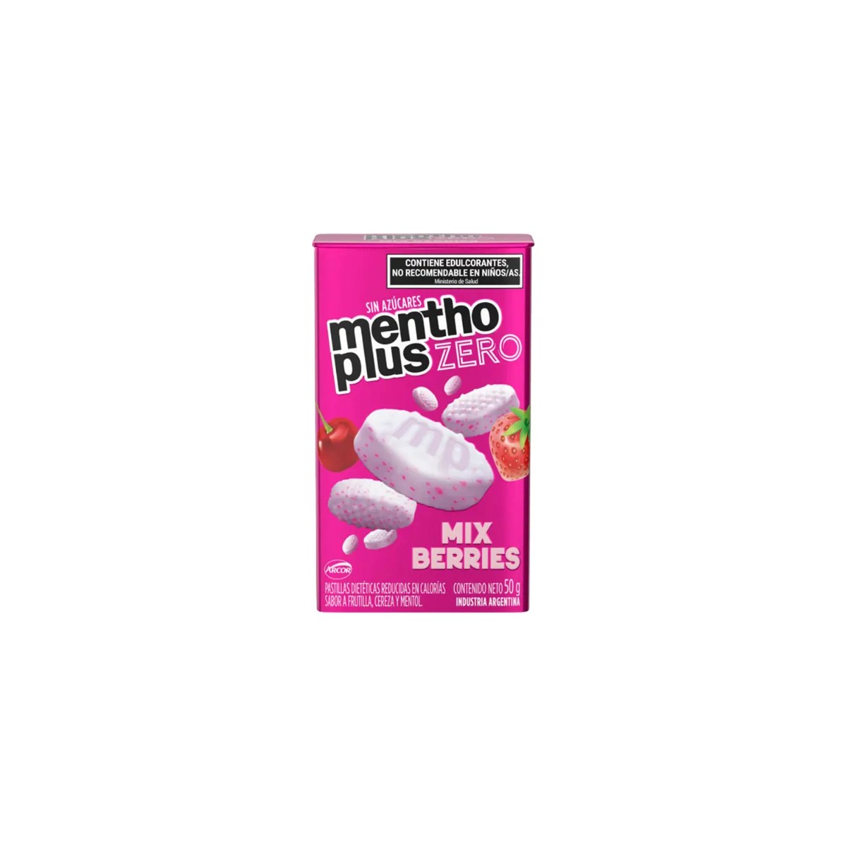 Lata Pastillas Menthoplus Zero Mix Berries (50g)