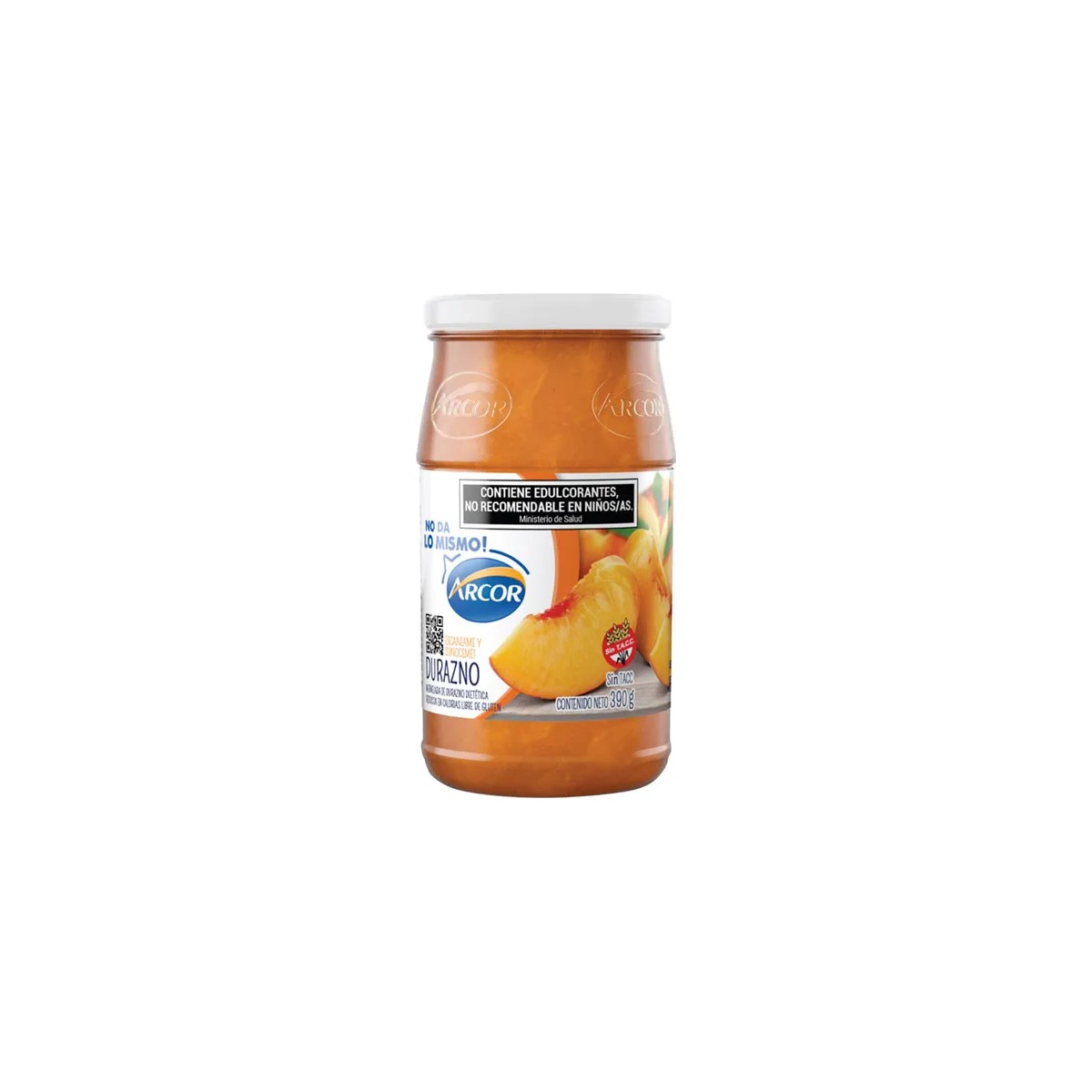 Mermelada Arcor Sin Azúcar de Durazno (390g)