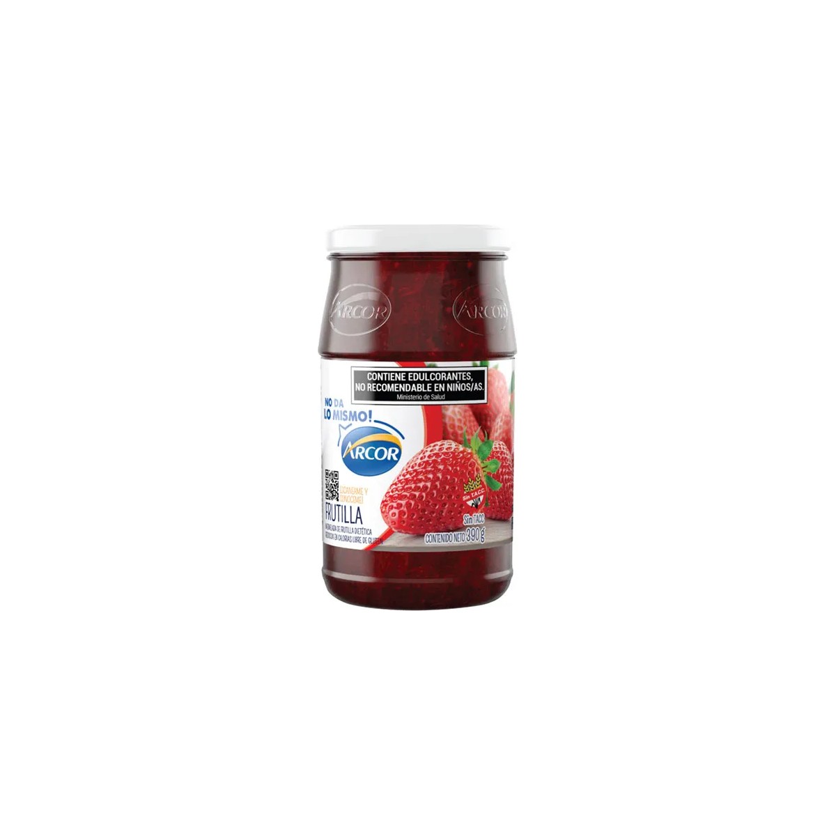 Mermelada Arcor Sin Azúcar de Frutilla (390g)